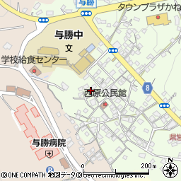 沖縄県うるま市与那城西原102周辺の地図
