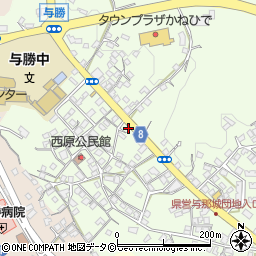 沖縄県うるま市与那城西原734周辺の地図