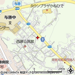 沖縄県うるま市与那城西原735周辺の地図