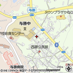 沖縄県うるま市与那城西原654周辺の地図