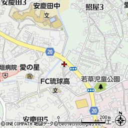 コインランドリー安慶田周辺の地図