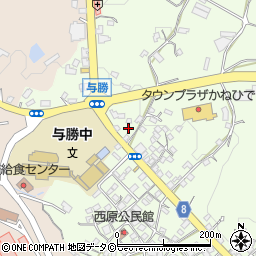 沖縄県うるま市与那城西原204周辺の地図
