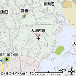 大城内科医院周辺の地図