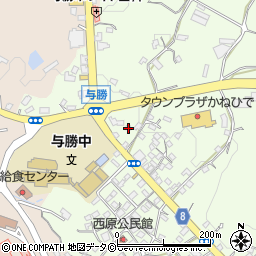 沖縄県うるま市与那城西原255周辺の地図