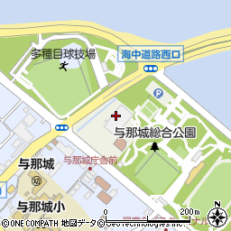 沖縄県うるま市与那城中央周辺の地図