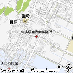 東桃原公民館周辺の地図