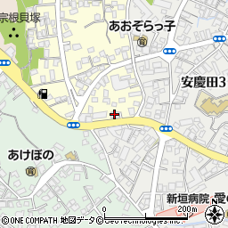 コザ信用金庫安慶田支店周辺の地図