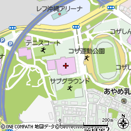 沖縄市グリーンフィールド周辺の地図