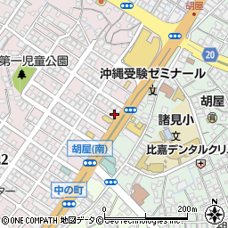 メガネ１番中の町店周辺の地図