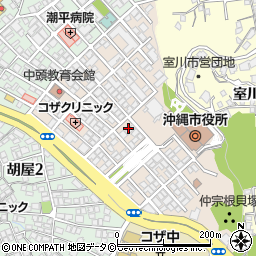 株式会社琉球新報社中部支社周辺の地図