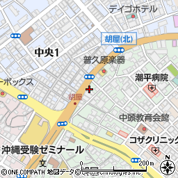 セブンイレブン沖縄胡屋１丁目店周辺の地図