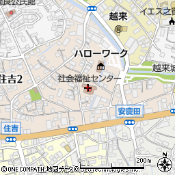 沖縄市　障がい者福祉協会周辺の地図