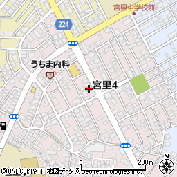 セブンイレブン沖縄宮里４丁目店周辺の地図