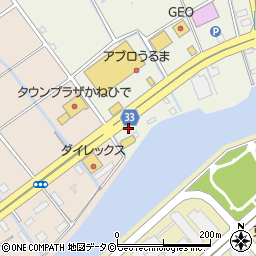 屋富祖自動車周辺の地図