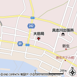 大田郵便局周辺の地図