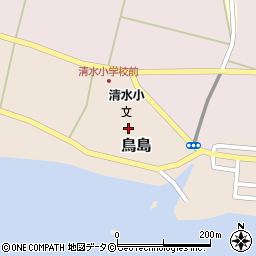 沖縄県島尻郡久米島町鳥島周辺の地図