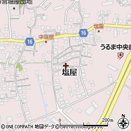沖縄県うるま市塩屋349周辺の地図