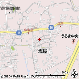 沖縄県うるま市塩屋331周辺の地図