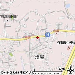 沖縄県うるま市塩屋326周辺の地図