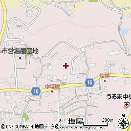 沖縄県うるま市塩屋周辺の地図
