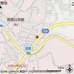 沖縄県うるま市宮里132周辺の地図
