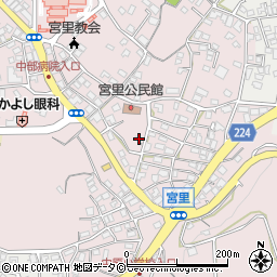 沖縄県うるま市宮里125周辺の地図