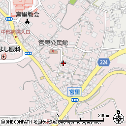 沖縄県うるま市宮里128周辺の地図