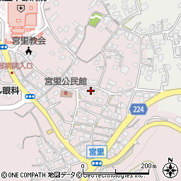 沖縄県うるま市宮里147周辺の地図