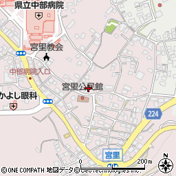 沖縄県うるま市宮里155周辺の地図