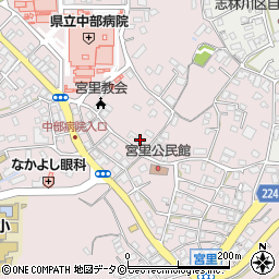沖縄県うるま市宮里163周辺の地図