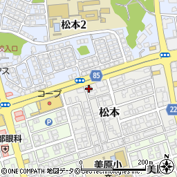 松本郵便局周辺の地図