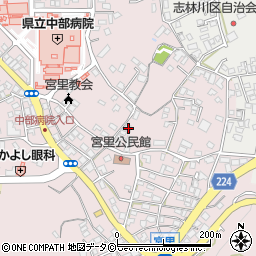 沖縄県うるま市宮里160周辺の地図