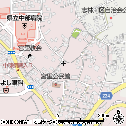 沖縄県うるま市宮里332周辺の地図