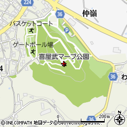 喜屋武マーブ公園周辺の地図