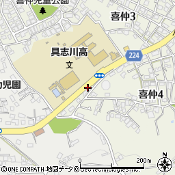 具志川高校前周辺の地図