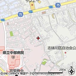 沖縄県うるま市宮里308-2周辺の地図