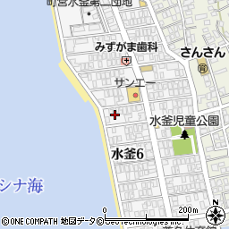 沖縄県中頭郡嘉手納町水釜周辺の地図