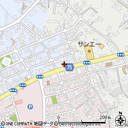 沖縄銀行赤道支店周辺の地図