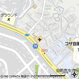 サンシー知花店周辺の地図