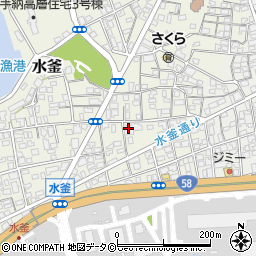 嘉手納町　西区自治会周辺の地図