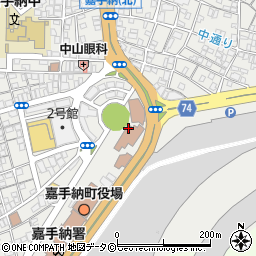 嘉手納町中央公民館周辺の地図