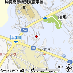 沖縄県うるま市田場1088-16周辺の地図