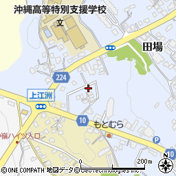 沖縄県うるま市田場1087-3周辺の地図