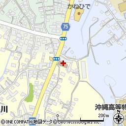 具志川郵便局　荷物集荷周辺の地図