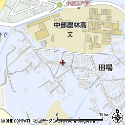 沖縄県うるま市田場1605周辺の地図