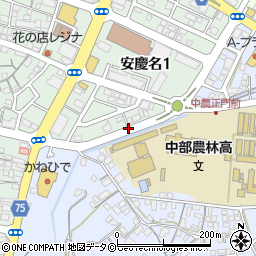 牛角 安慶名店周辺の地図
