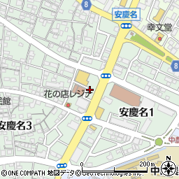 ドラッグストアモリ　安慶名店周辺の地図