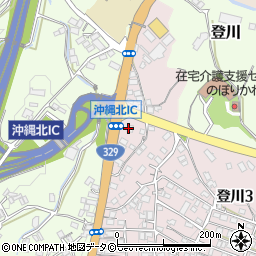 セブンイレブン沖縄北インター店周辺の地図