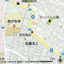旧安慶名周辺の地図