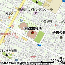 うるま市役所周辺の地図